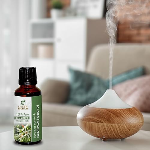 Miniatura 4 de Aceite esencial de Harshringar (Parijat) (Nyctanthes Arbor-Tristis) 100% puro, natural, sin diluir, sin cortar, aceite de grado terapéutico, 0.51