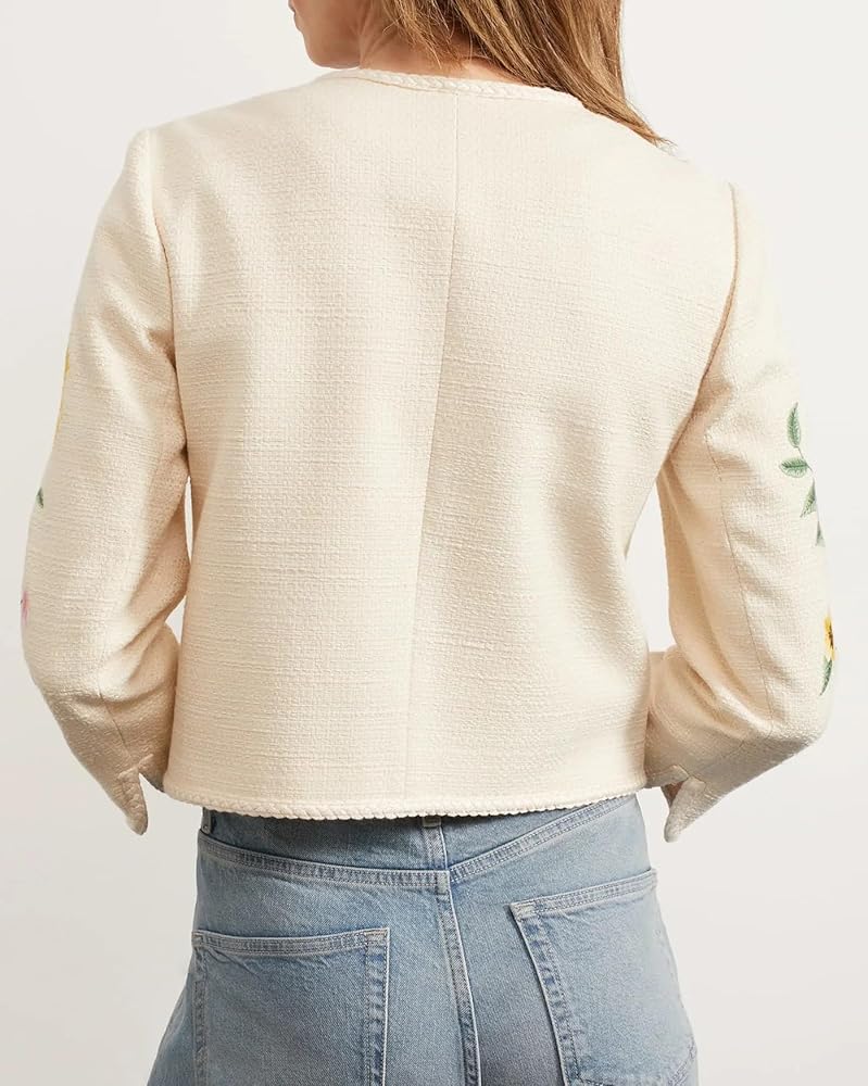 Chic Collarless Tweed Jacket エミリアウィズ Chic Collarless Tweed Jacket | エミリアウィズ 公式オンライン