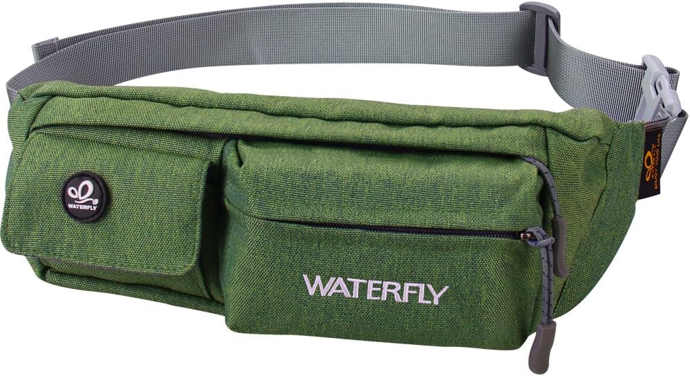 WATERFLY Bauchtasche Damen Herren Klein: Gürteltasche Hüfttasche Stylisch für Sport Joggen Hundetraining Laufen Running Reise Travel Hip Waist Bag Bum Fanny Pack - Amazon product rated Grade A
