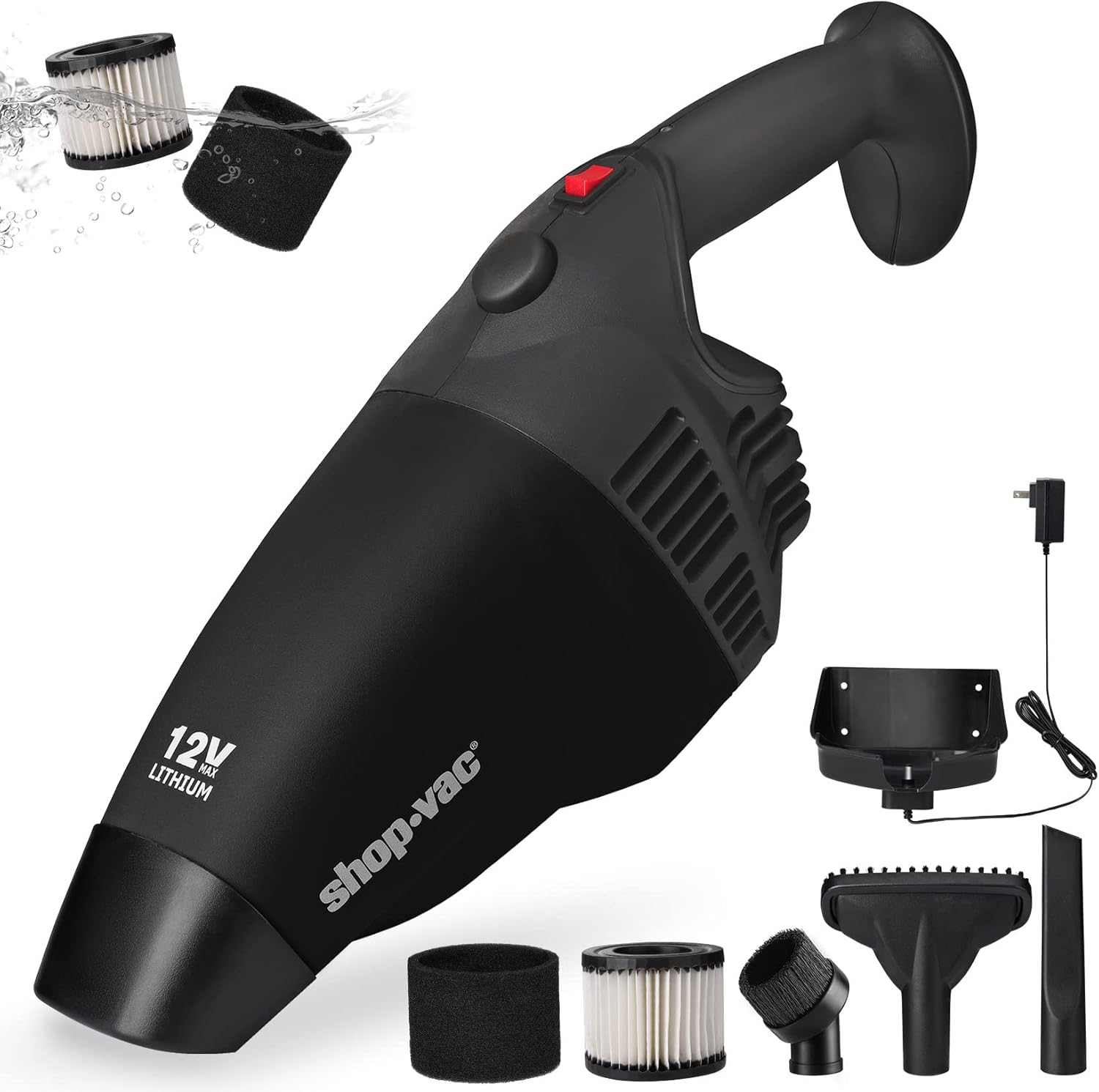 ShopVac Cordless Handheld Vacuum Cleaner, 12V 85W Portable Powerful Suction