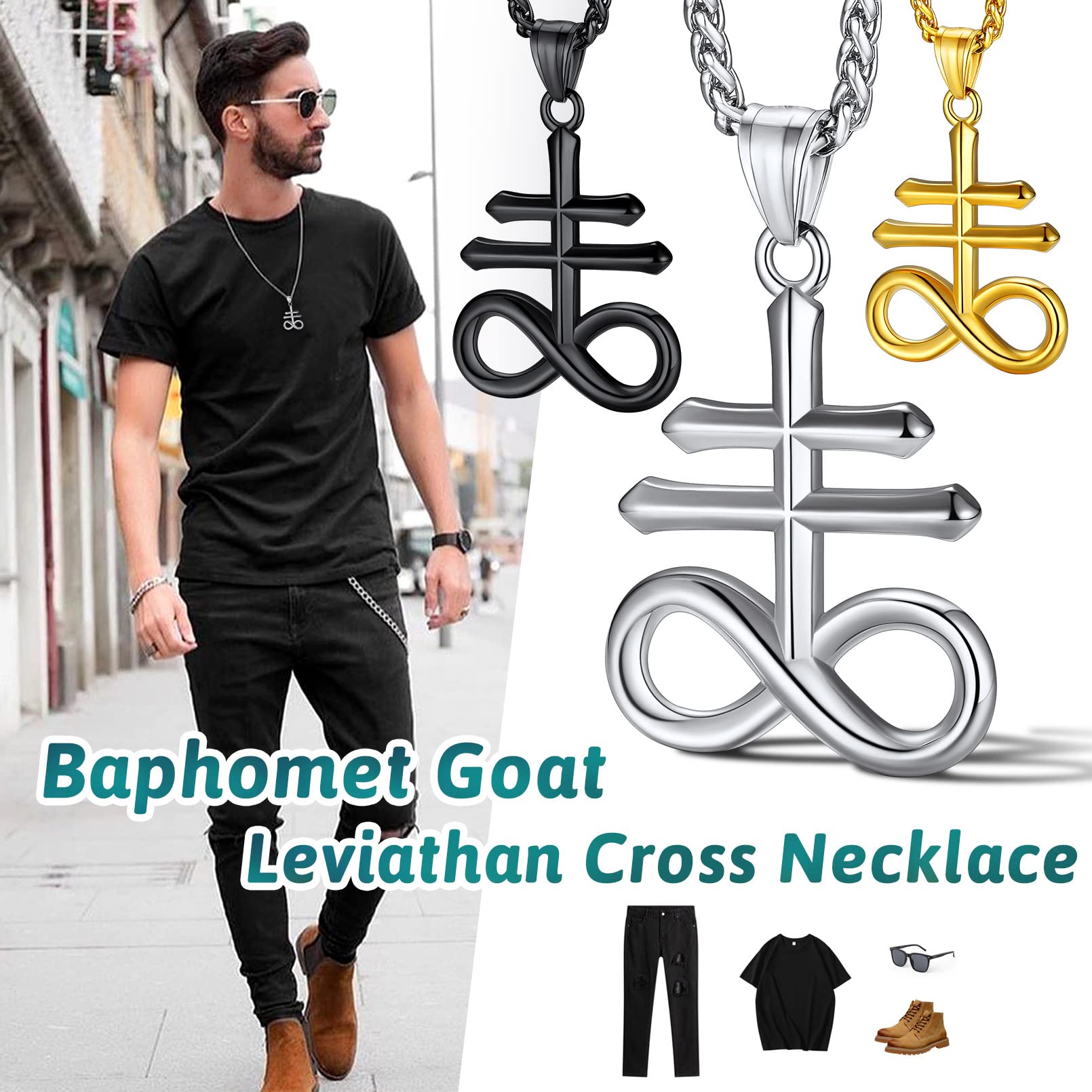 Snapklik.com : Leviathan Satanic Brimstone Cross Necklace For Men ...