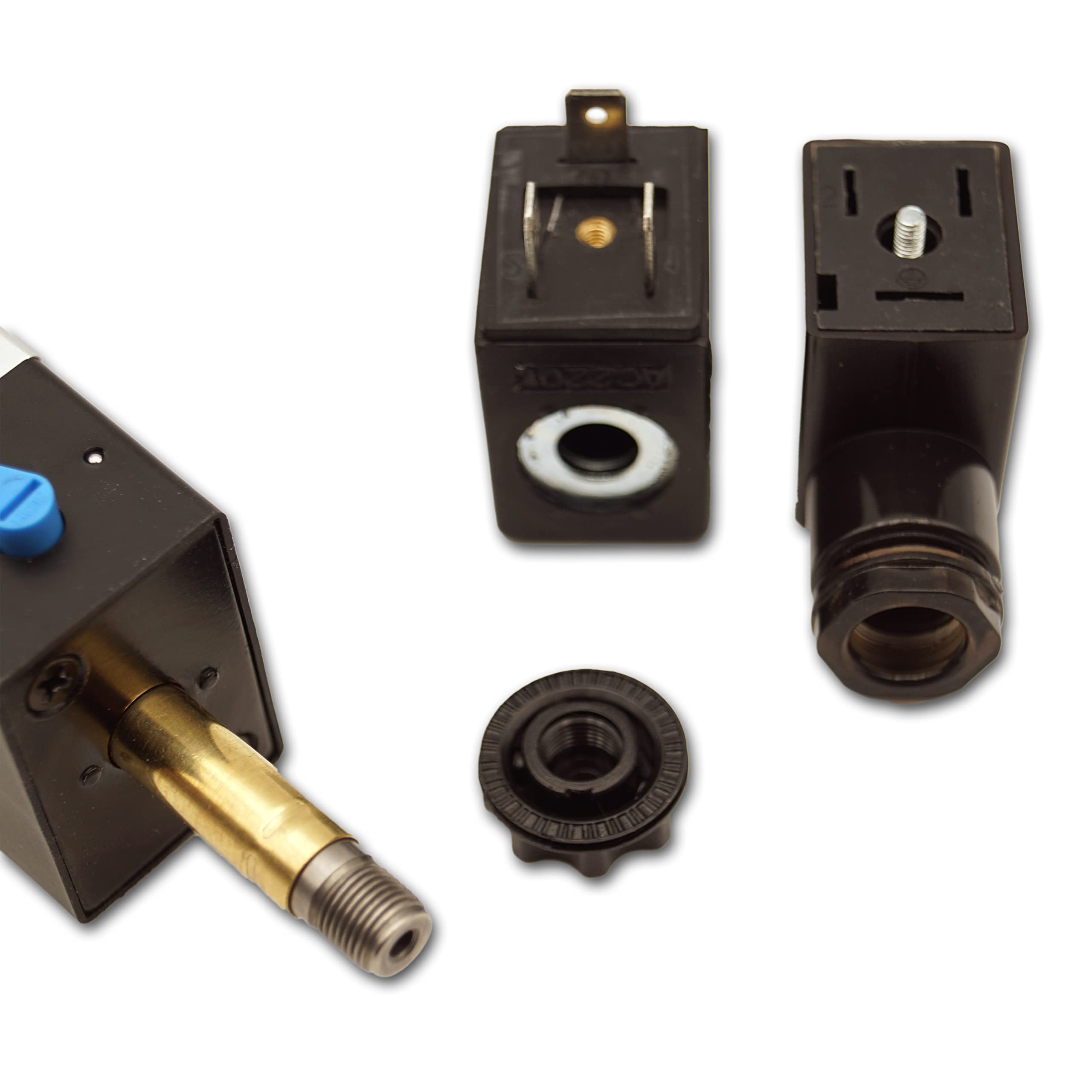 Válvula direccional magnética neumática 5/2 vías 1/4" 230 V CA (5/2 vías 1/4" 230 V AC)