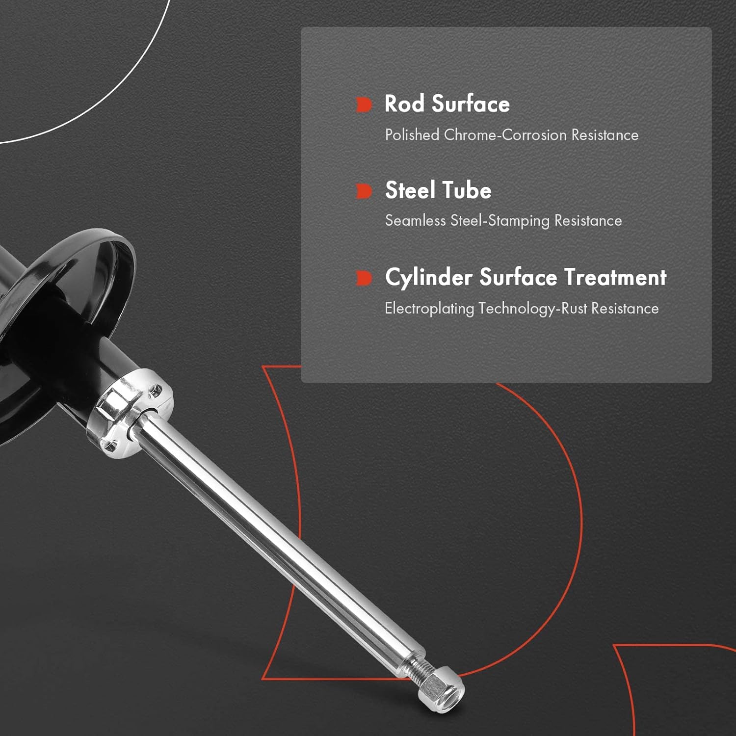 A-Premium Front Pair (2) Strut Assembly Compatible with Suzuki Grand Vitara 2006-2012, Driver and Passenger Side