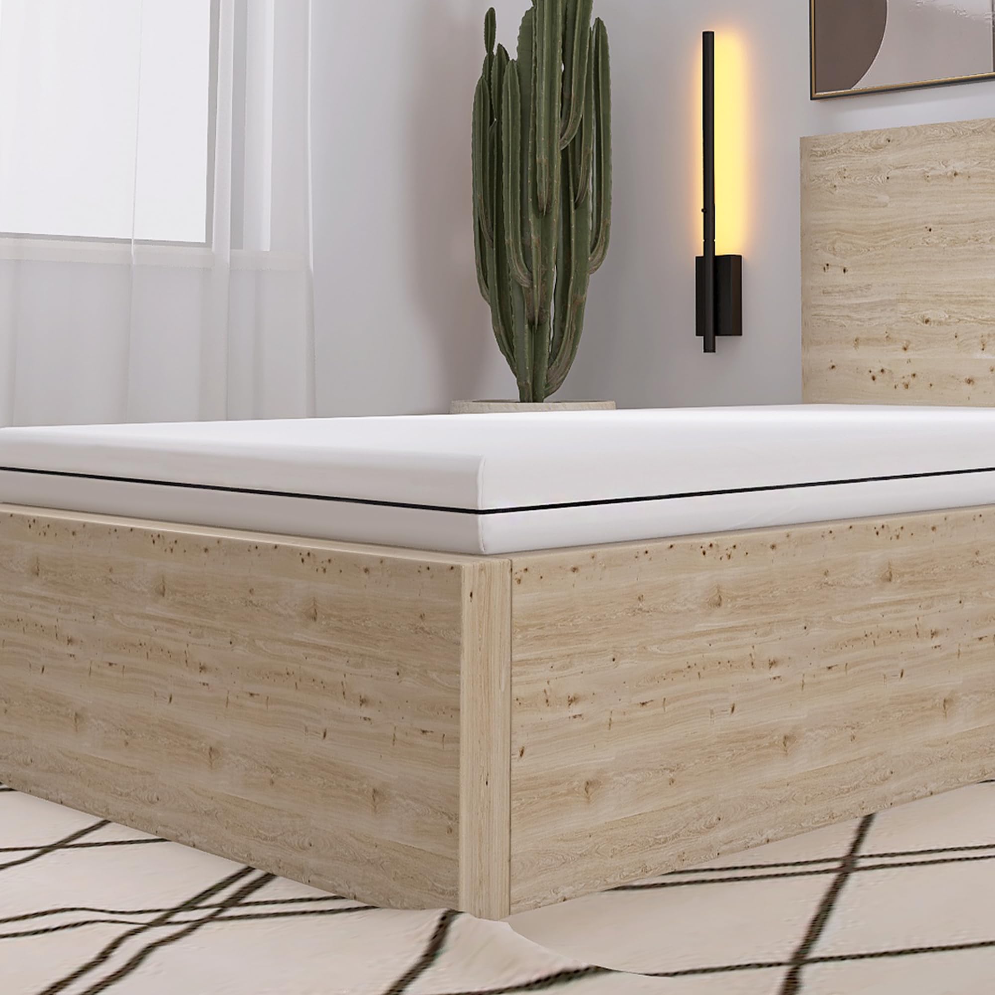 Fuze | Materasso Matrimoniale 160 x 190 cm in Schiuma Ipoallergenica | Altezza 20 cm | Ortopedico e Ipoallergenico | Rivestimento Antiacaro e Antibatterico | 100% Made in Italy