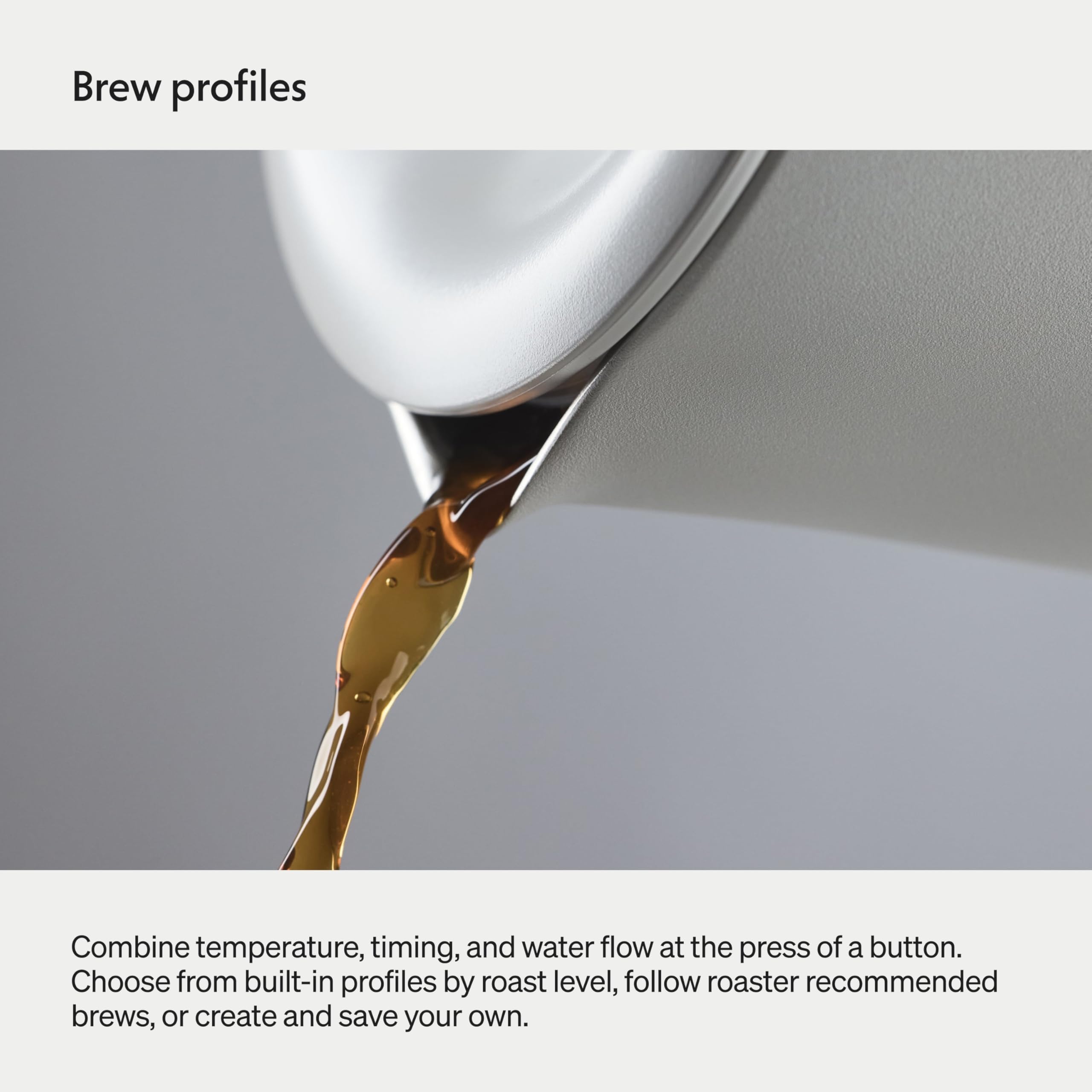 Fellow Aiden Precision Smart Drip Coffee Maker, 1-10 Cup, Thermal Carafe | Cold Brew Preset, App-Enabled Scheduling, Custom Brew Profiles, Bloom Cycle, Single Serve to Full Pot Brewing