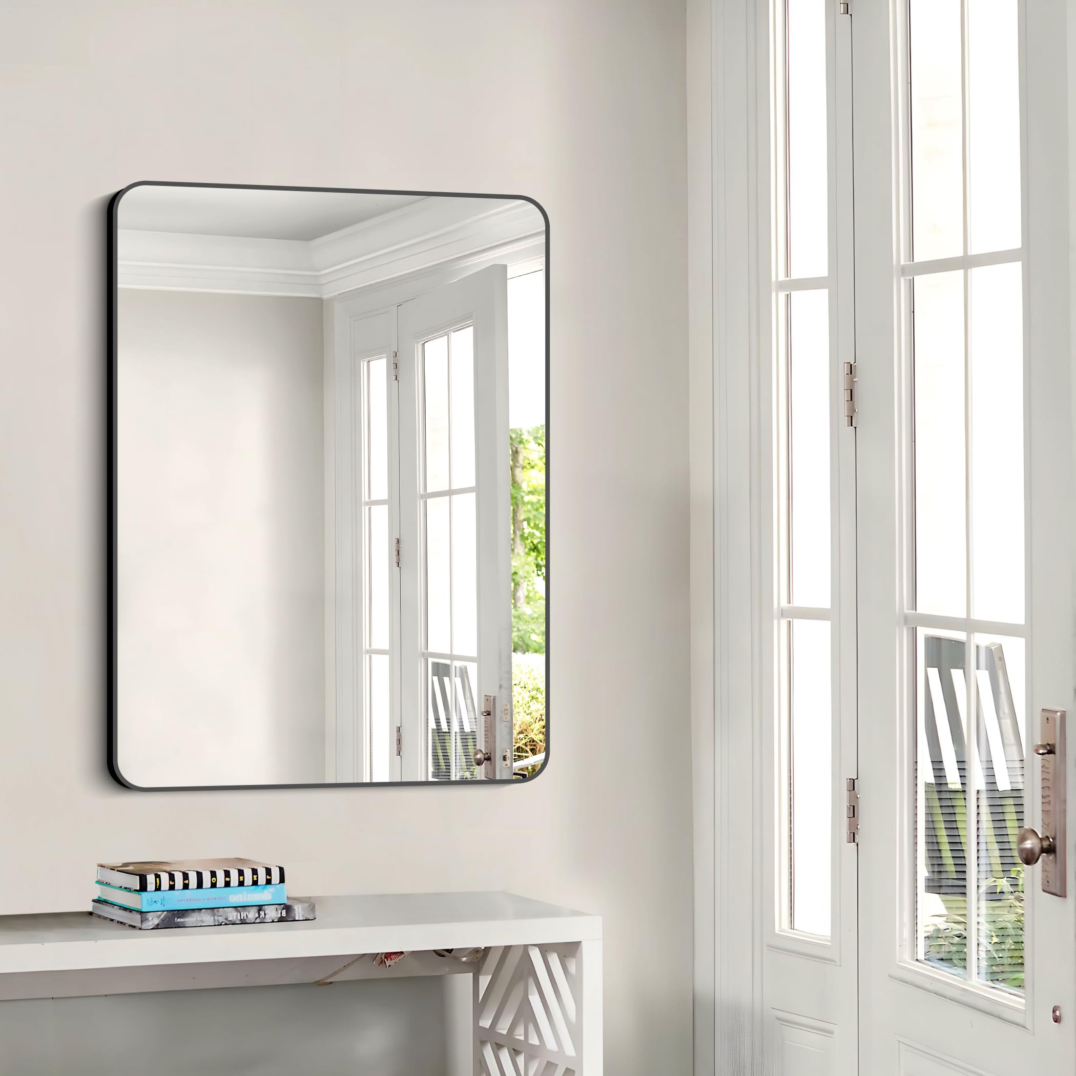 MOEBE MIRROE BLACK φ20cm Round Wall Mirror by Moebe – April & The Bear