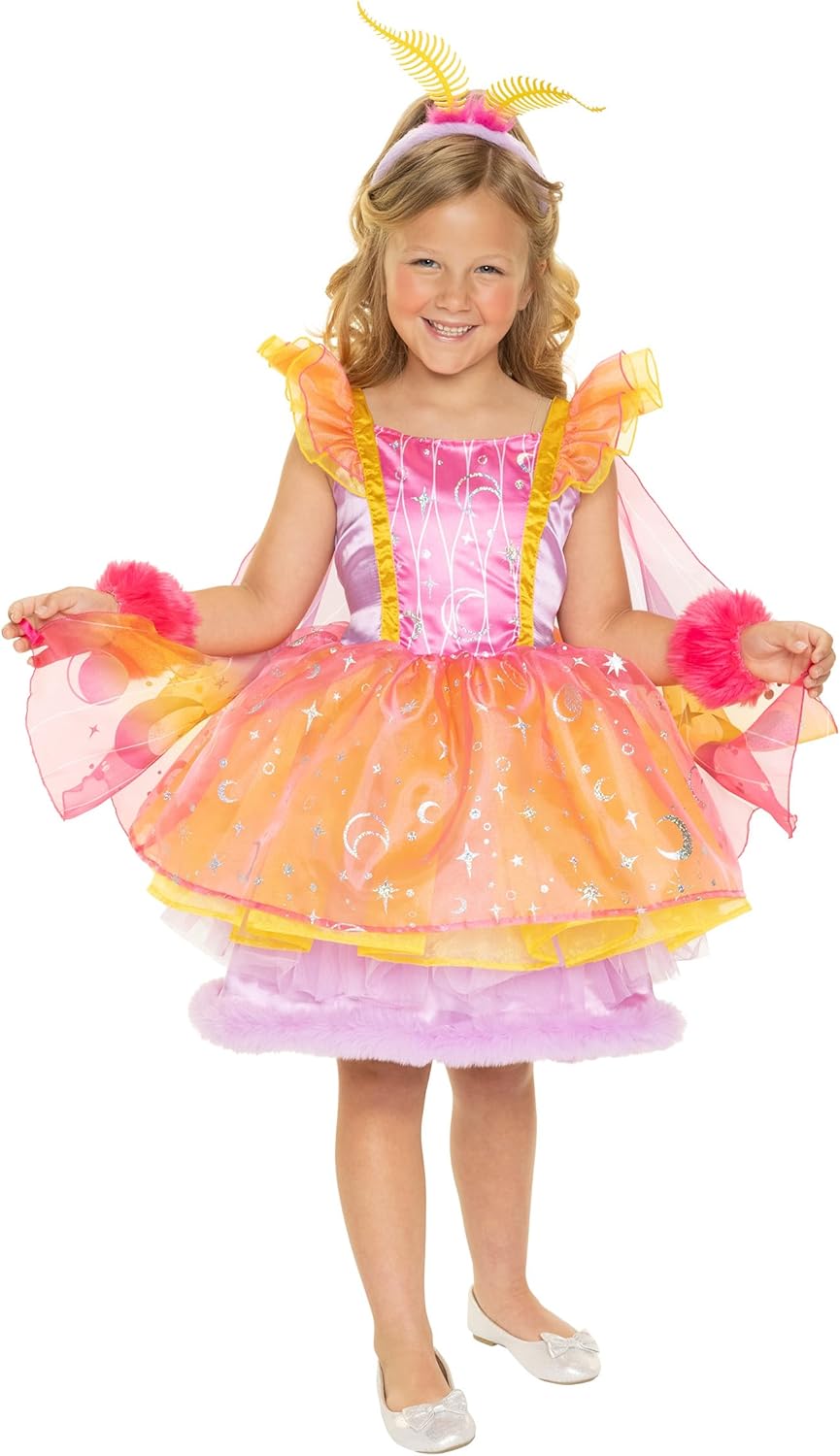 JAKKS Pacific Daydreamers Girls Premium Fairy Costume Dress with Wings, Full Tulle Skirt with Layers of Soft, Sheer Fabric for an Airy, Magical Effect with Every Twirl! [Amazon Exclusive]