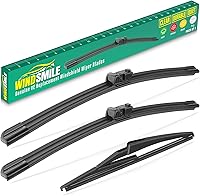 Vista 40 de Juego de hojas de repuesto para limpiaparabrisas delantero y trasero de 24, 20, 11 pulgadas, calidad prémium, para todo tipo de clima, calidad