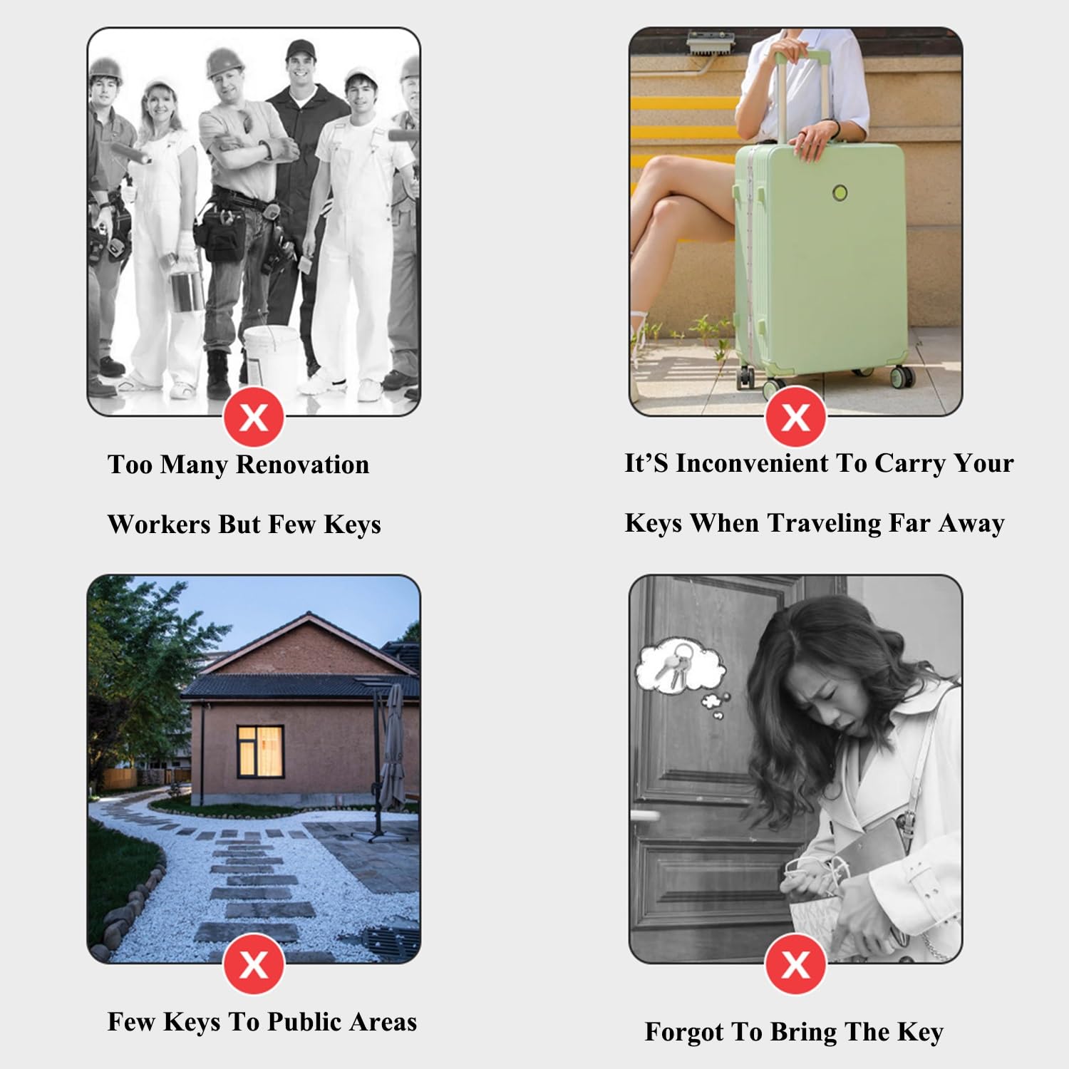 Cassetta Sicurezza Per Chiavi Con Combinazione 4 Cifre - Portachiavi Esterno Impermeabile Da Parete - Foto 8