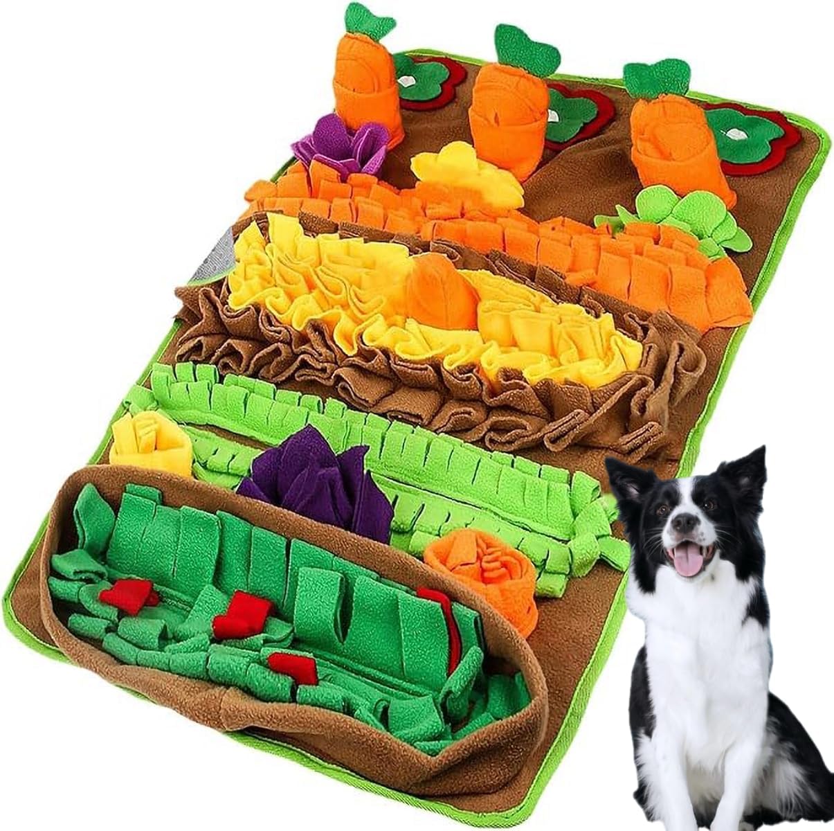 Pet Snuffle Mat for Dogs,Interactive Puzzle Dog Food Mat, Cat Doggies Interactive Puzzle Toys for Multiple Breeds Encourages Natural Foraging Skills(32×20inch)