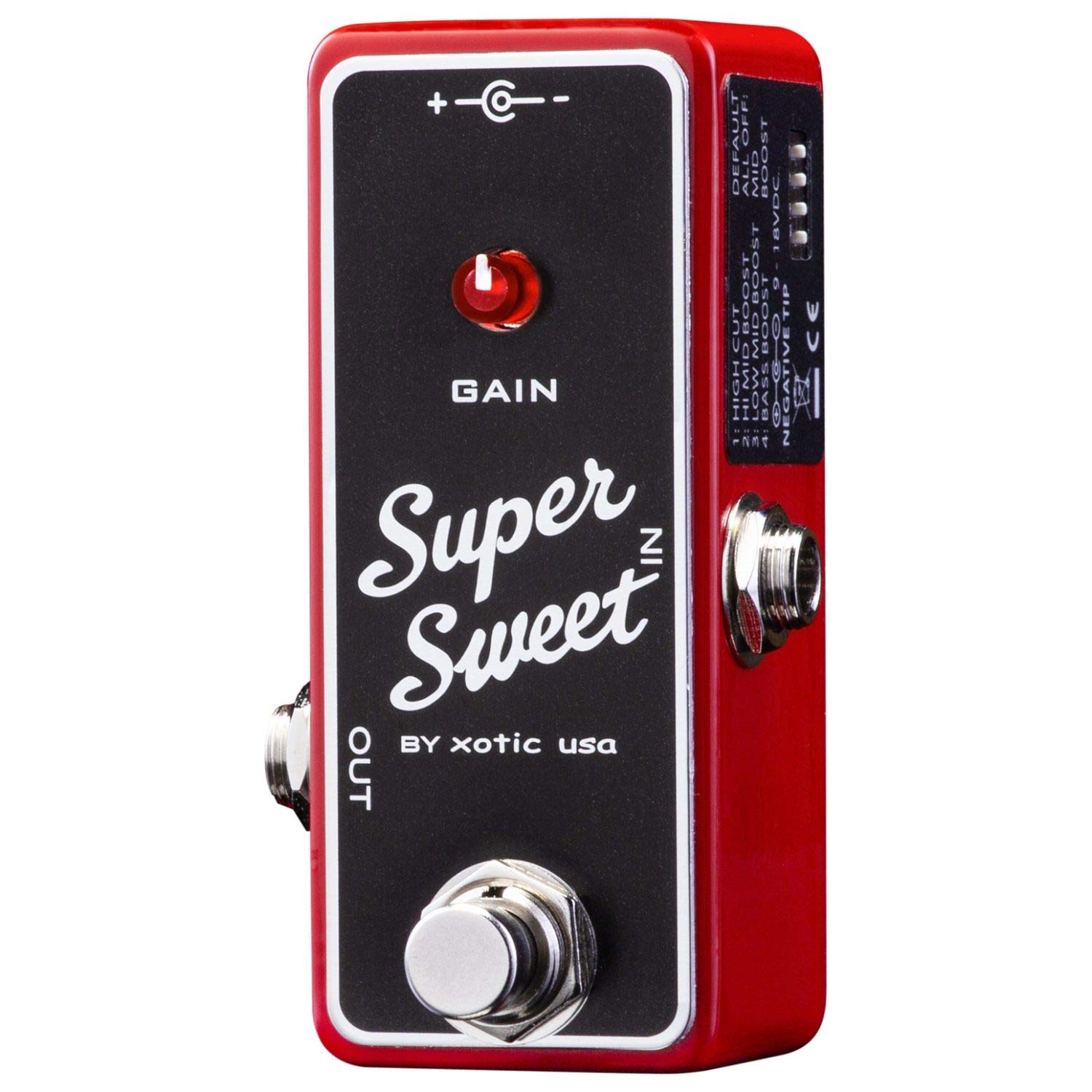 Amazon | Xotic Super Sweet Booster Effects Pedal w/ 2 Patch Cables