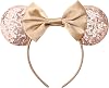 AQOKKA Mouse Ears Headbands with Bow Minnie Ears Cosplay Costume Hair Accessories for Women Birthday Party Decoration