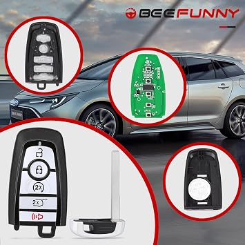 Beefunny Keyless Entry Remote Key Fob Replacement for Ford Explorer Expedition Escape 2018-2024 FCC ID: M3N-A2C931426 PN: 164-R8198 JL1T-15K601-BA Smart Keyfob 5 Buttons 902MHz