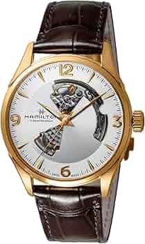 【オープンハート】HAMILTON ‘ハミルトン 時計‘ ブラック ☆極美品☆ H32675540 ジャズマスター オープン ハート｜ハミルトン