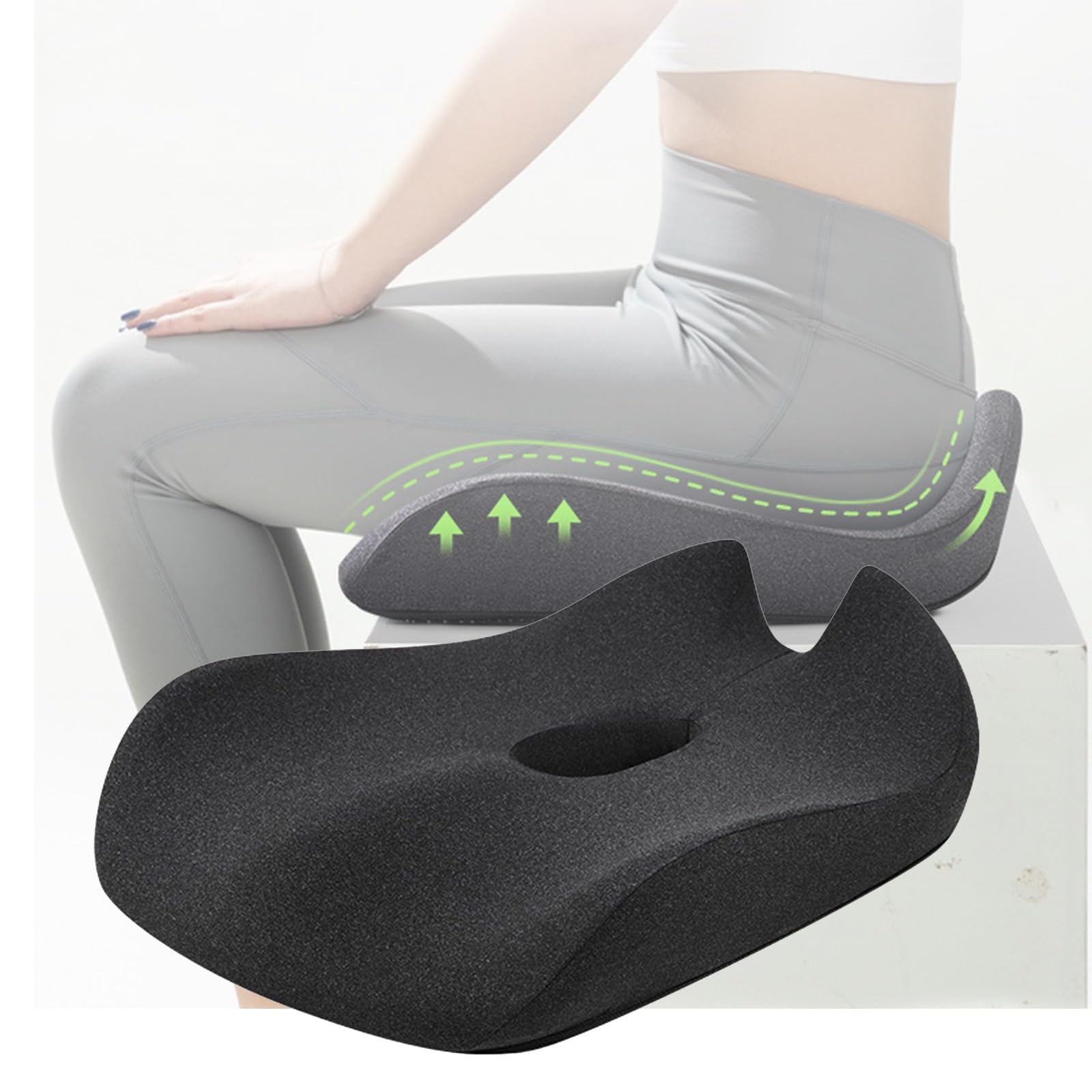 Cojin Coxis Cojin Silla Oficina Cojin Antiescaras, Cojin Silla Usado para Facilidad Presión para Cadera,Cojín de Asiento Ergonómico para Silla de Oficina Asiento de Coche
