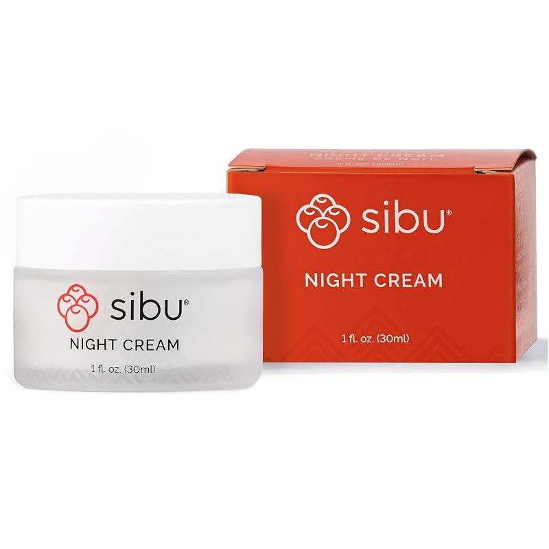 Creme noturno facial Sibu com óleo de espinheiro-marítimo, 30 mL