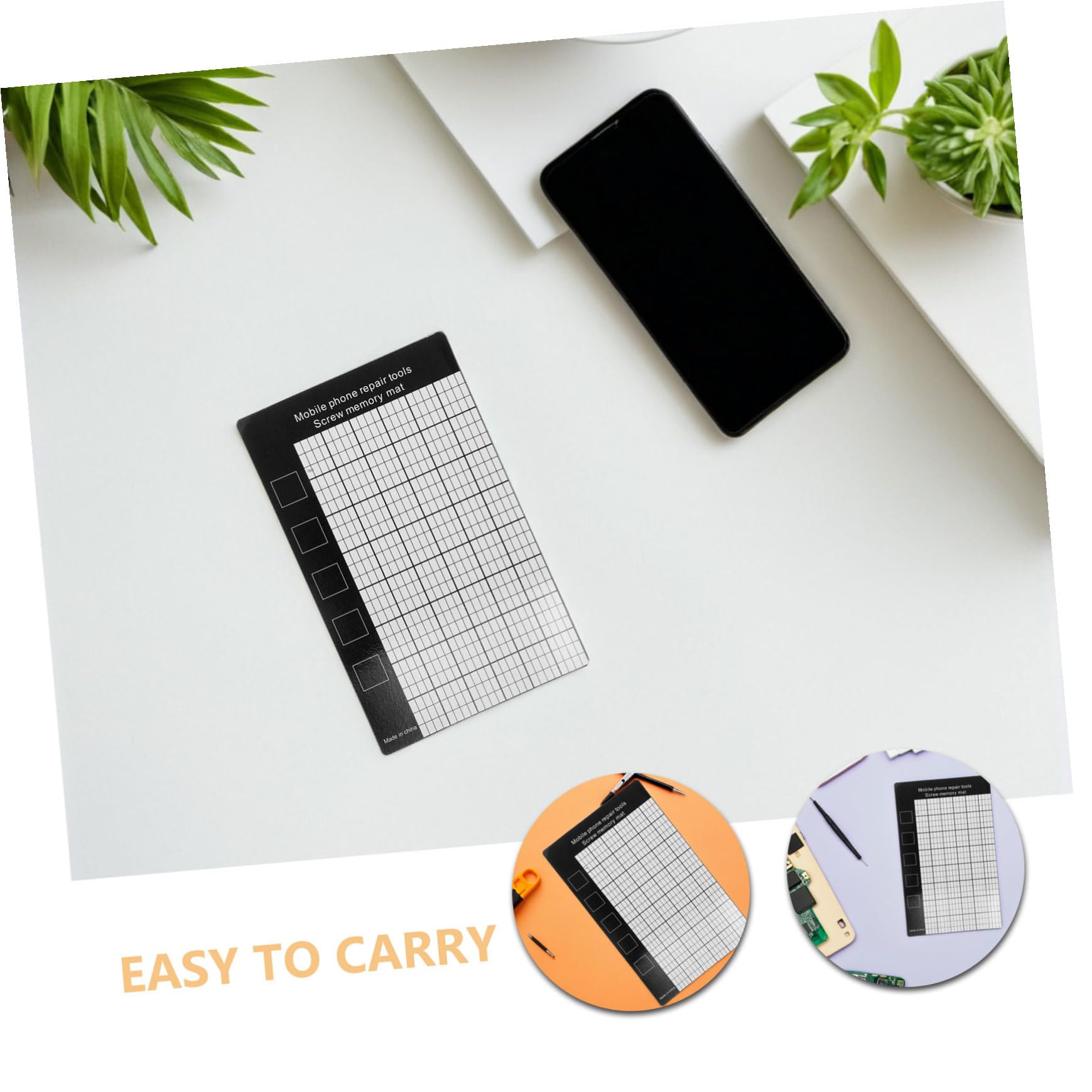 20 Pezzi Tappetino Magnetico per Viti e Parti Organizer Meccanico Antiscivolo per Riparazioni Elettroniche Pad Magnetico per Scrivania per Officina e Smontaggio Smartphone