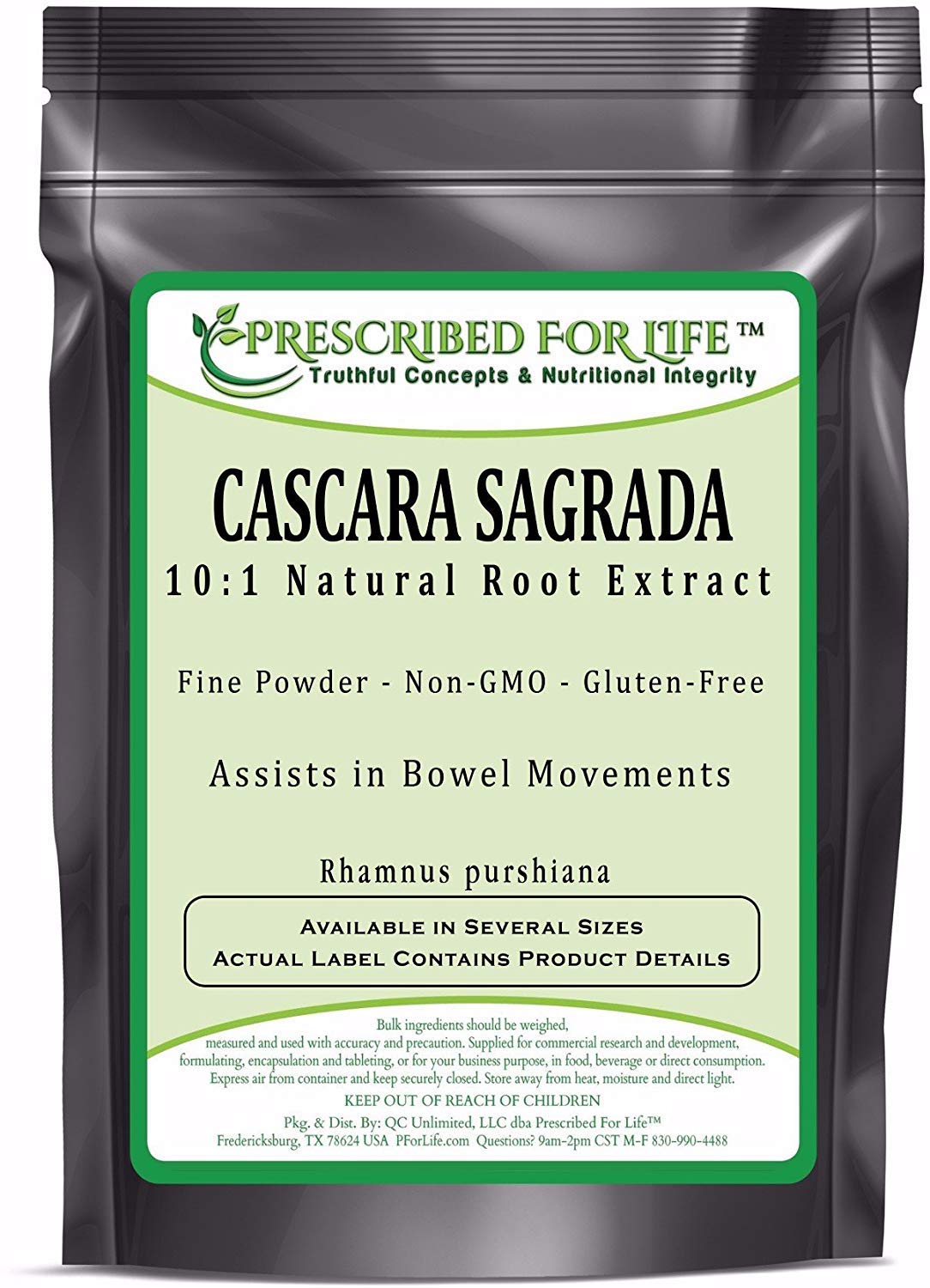 Cascara Sagrada - 10:1 Natural Root Extract Powder (Rhamnus purshiana), 12 oz (340 g)