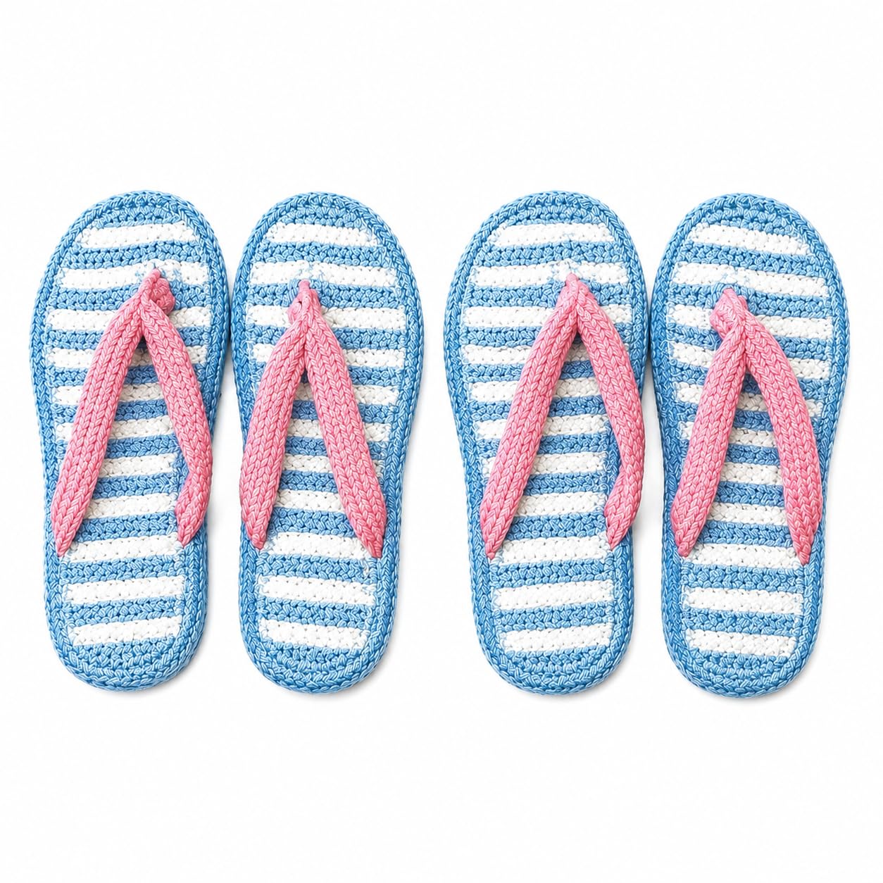 colourful cotton chappal for womens Pair of 2 (Lb chappal 2)-image-5