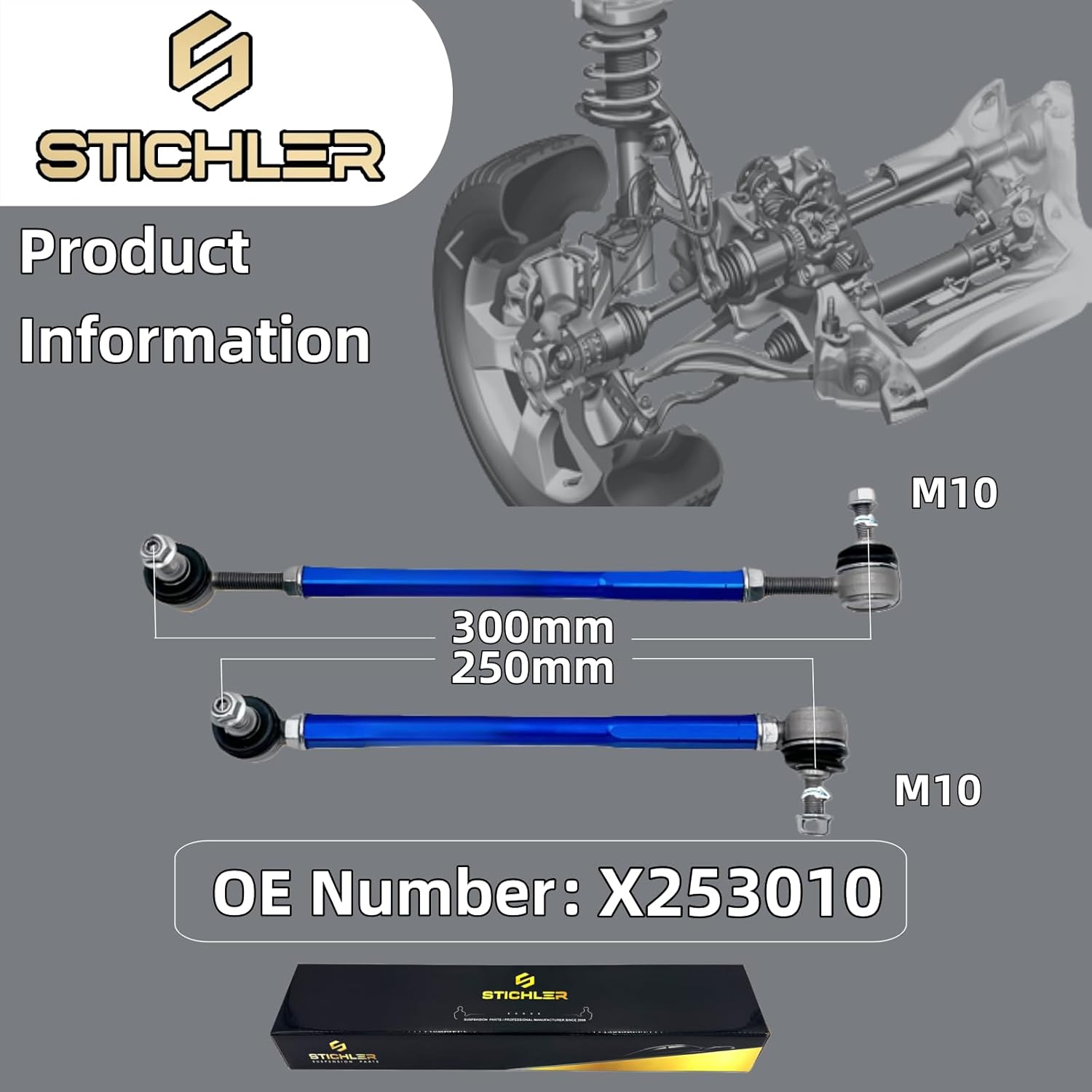 Sway Bar Link (Front 9.84-11.81'' M10)