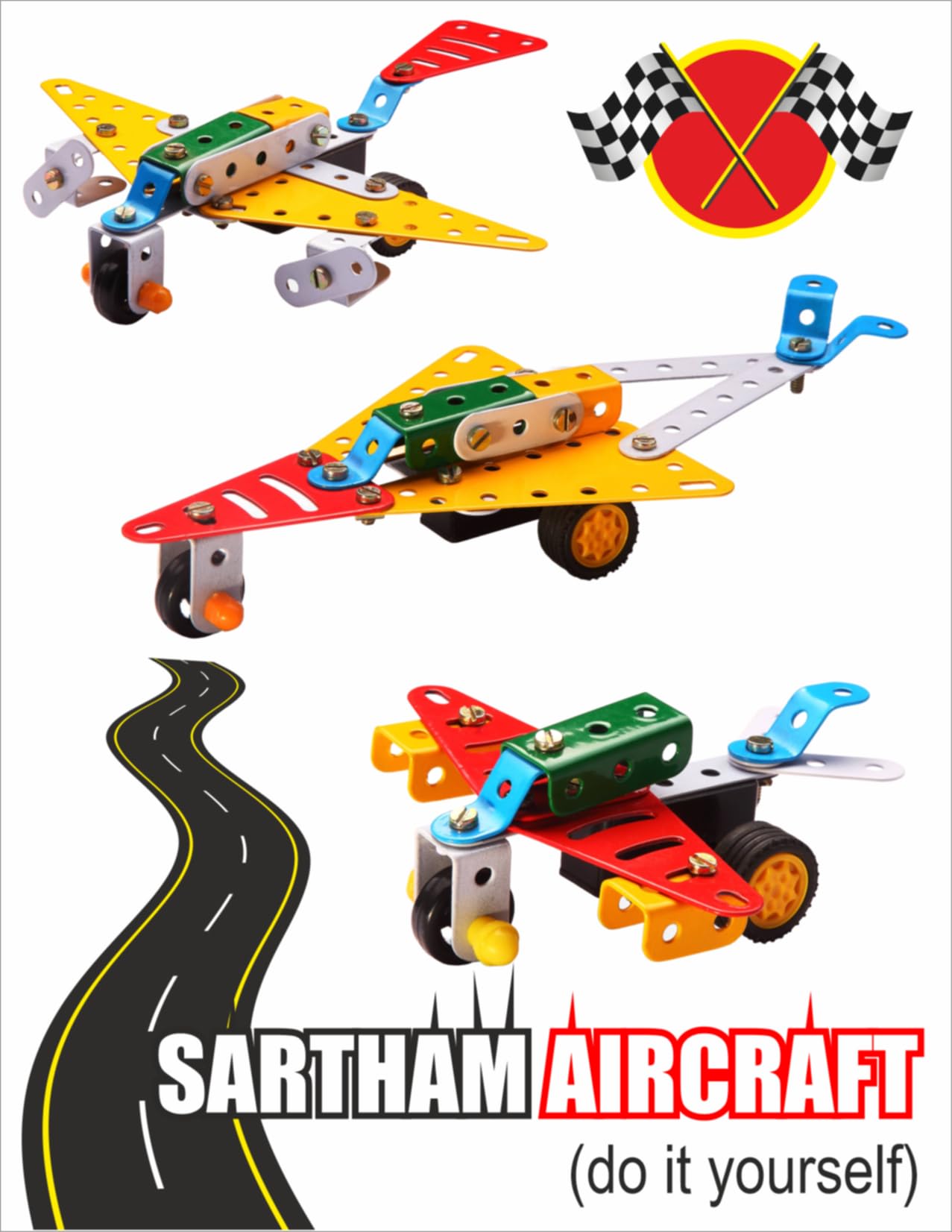 SARTHAM, Little Engineer - Mechanical Kit for Juniors - Aircraft, Age 8+, Multicolour - Image 4 thumbnail