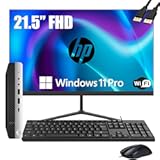 HP ProDesk 600 G3 Desktop Mini Business PC with 21&period;5" FHD Monitor&comma; Intel Quad Core i5-6500T&comma; 16GB DDR4 RAM&comma; 256GB SSD&comma; DisplayPort&comma; WiFi&comma; BT&comma; Windows 11 Pro&lpar;Renewed&rpar;