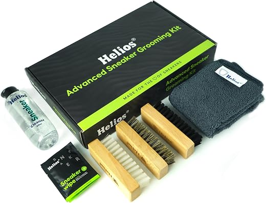 Helios Sneaker Grooming &amp; Cleaner Kit | The Ultimate Sneaker Cleaner Experience | Shoe Cleaner Kit include: 125 ml Sneaker...