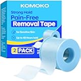 Komoko Medical Tape (2 Pack), Surgical Tape, Pain-Free Removal Micropore Tape, Waterproof Bandages for Wound Care, Hypoallergenic Repositionable Adhesive Tape for Sensitive Skin, 1