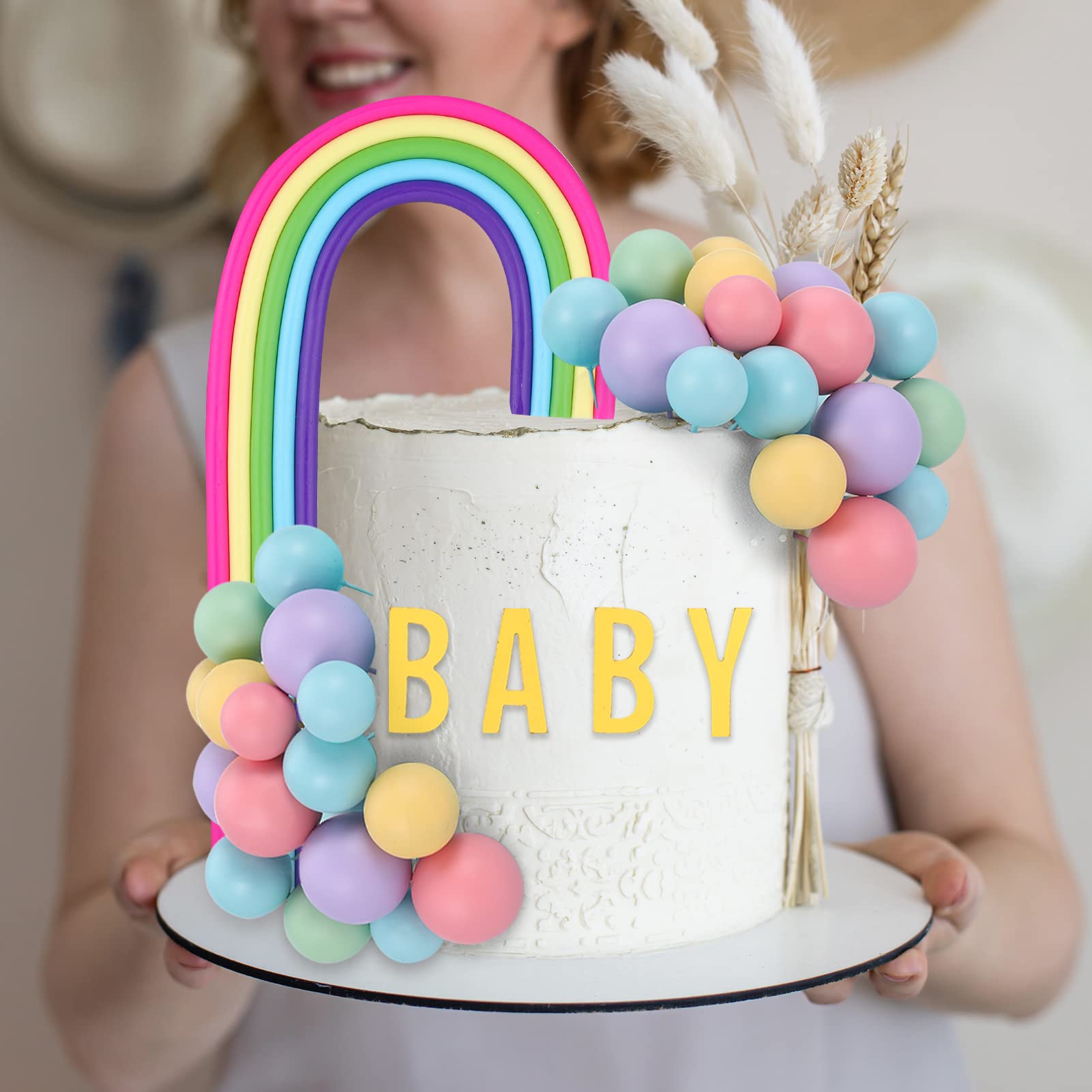 Lot De 36 Décorations De Gâteau Boules En Mousse Violet - Idéal Mariage Et Anniversaire