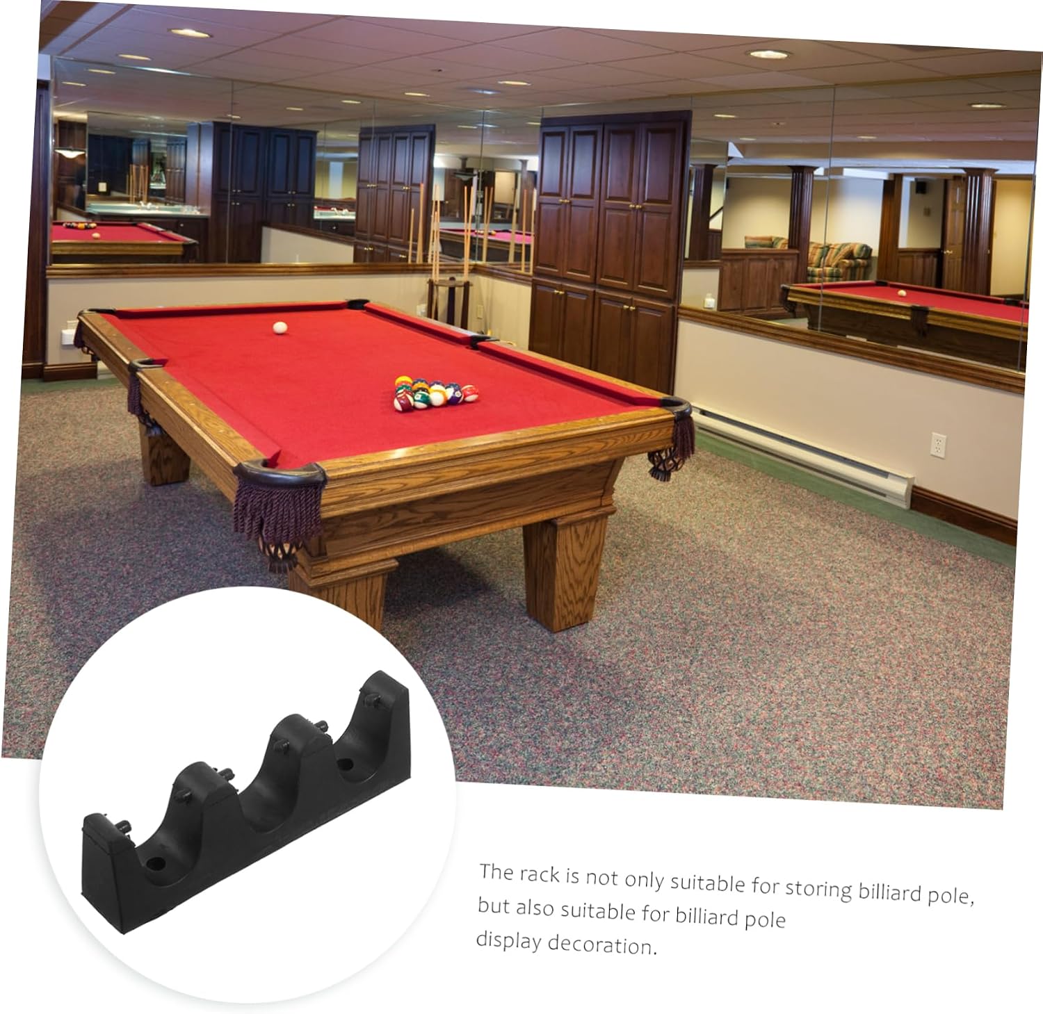Billiard Rack Pool Cue Tips and Glue Kit Pool Cue Tip Shaper Stand Billiard Holder Billiards Net Outdoor Billiard Pool Cue Rack Billiard Bridges Pool Queue Tips Cues Plastic Black