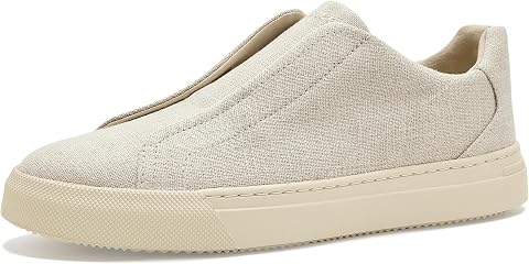 Мужские кроссовки Vince Lakewood Linen Slip-On, цвет: Нейтральный