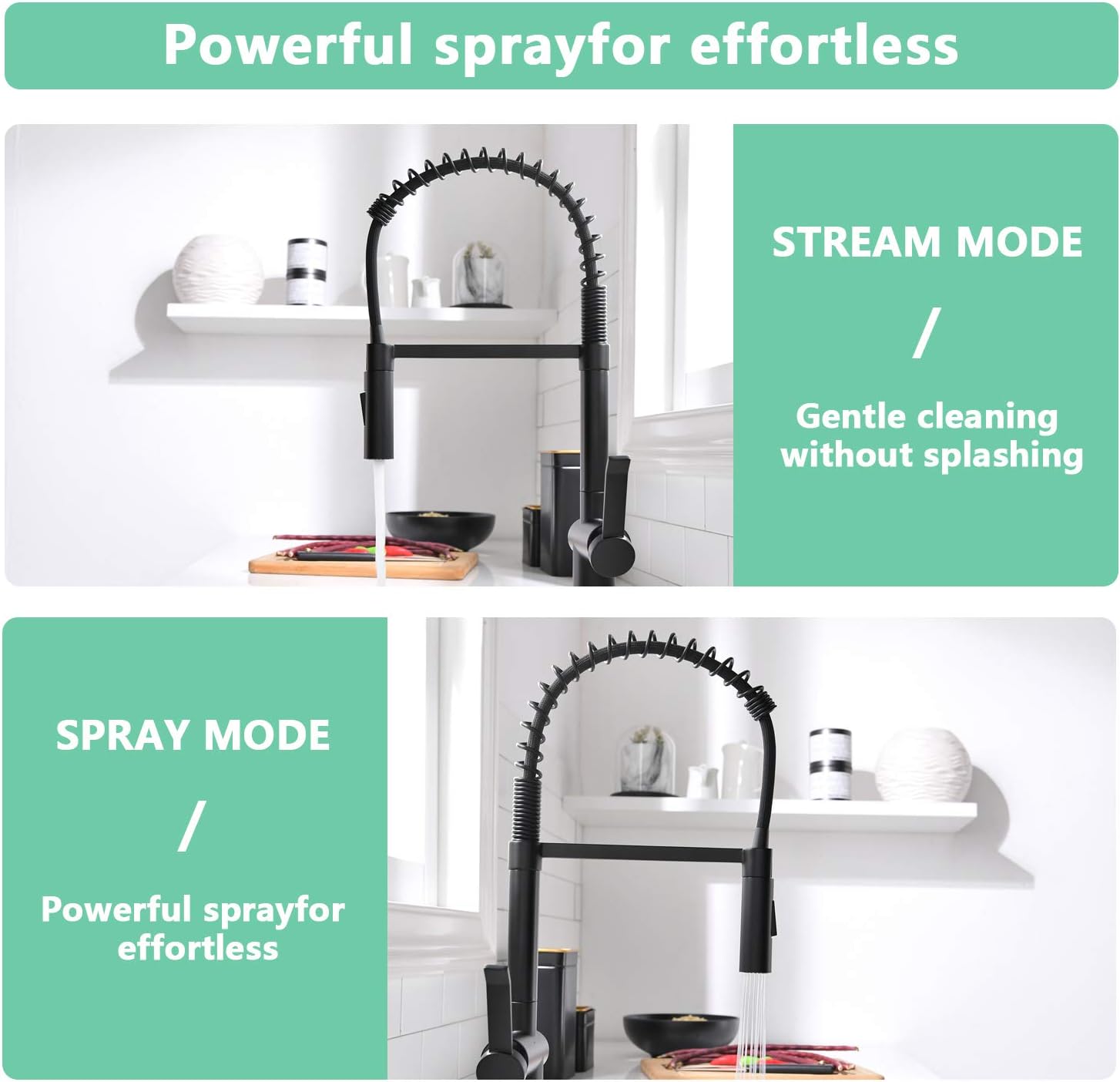 Flash Sale Buy 1 get 1 APPASO Pull Down Kitchen Faucet with Sprayer, Matte Black Commercial Spring Pre-Rinse Pull Out One-Handle One Hole Kitchen Sink Faucets, Solid Brass, APS238MB Hottest Sale APPASO Pull Down Kitchen Faucet with Sprayer, Matte Black Commercial Spring Pre-Rinse Pull Out One-Handle One Hole Kitchen Sink Faucets, Solid Brass, APS238MB