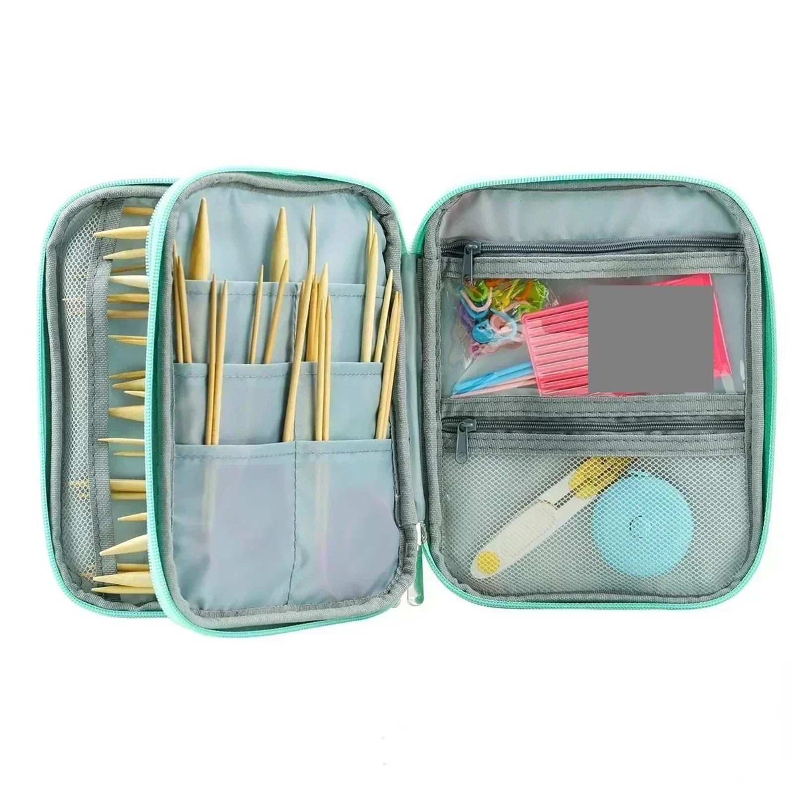 Costudio per Filati Knitting Bag Sewing Organizer Storage Boxes Oxford Ruler Scissors Arts Crafts Homes Garden. Accessories Zipper Knit Home(Lily Empty Packets)