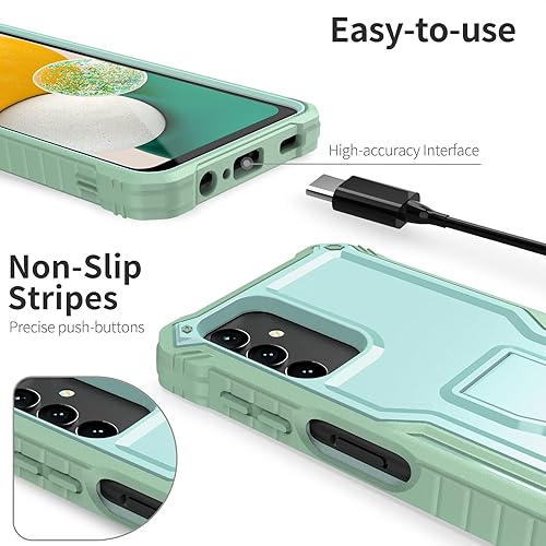 Miniatura 2 de ExoGuard Funda para Samsung Galaxy A13 5G, funda de goma resistente a prueba de golpes con protector de pantalla para teléfono Samsung A13 5G,