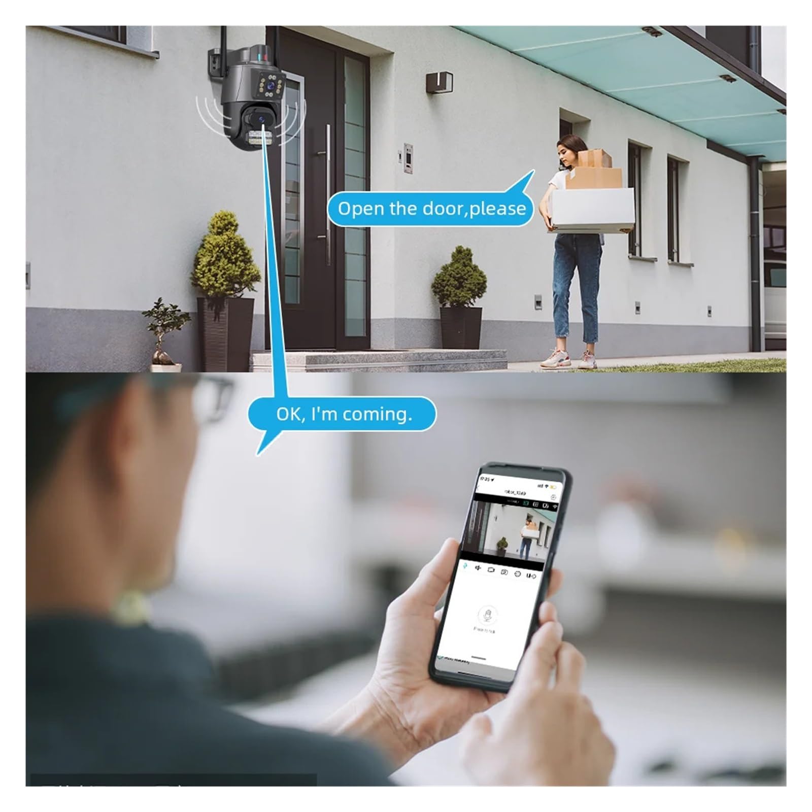 WiFi inalámbrico de Doble Lente 4K