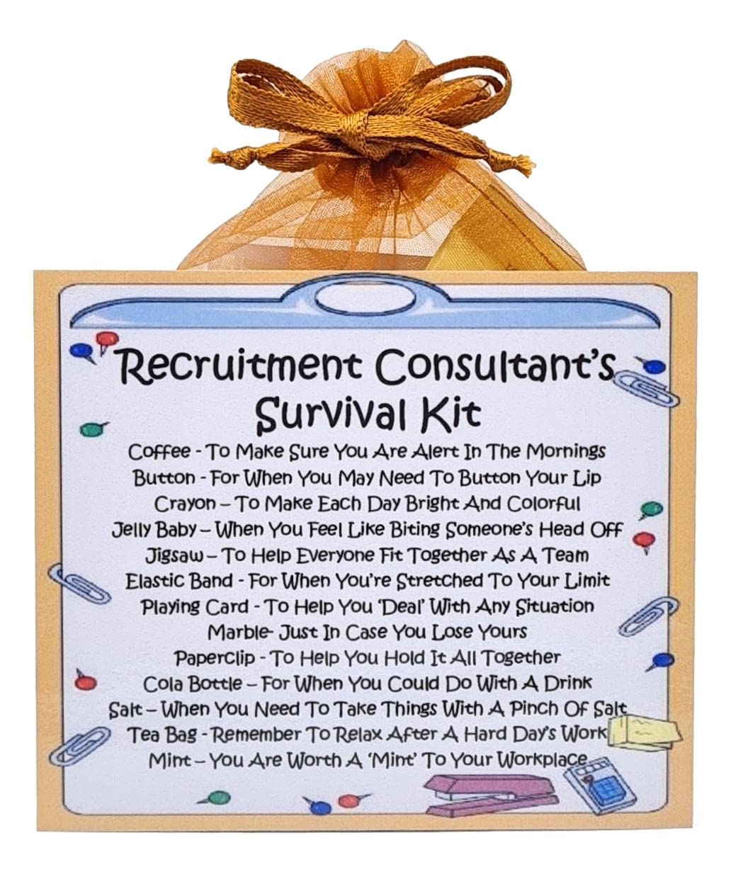 Recruitment Consultant's Survival Kit Fun Novelty Gift & Greetings