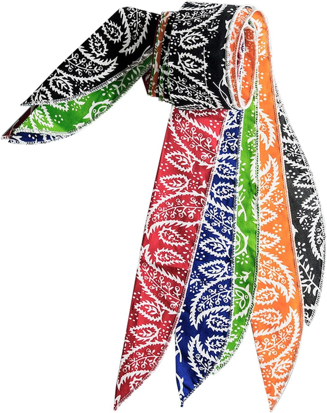 5 Pack Ice Cool Scarf Neck Wrap Cooling Towel,Soft Breathable Chilly Towel Chilling Headband Freezer Wristband, Microfiber Towel for Golf, Outdoor, Yoga, Sport, Workout & More Activities (40"x2")