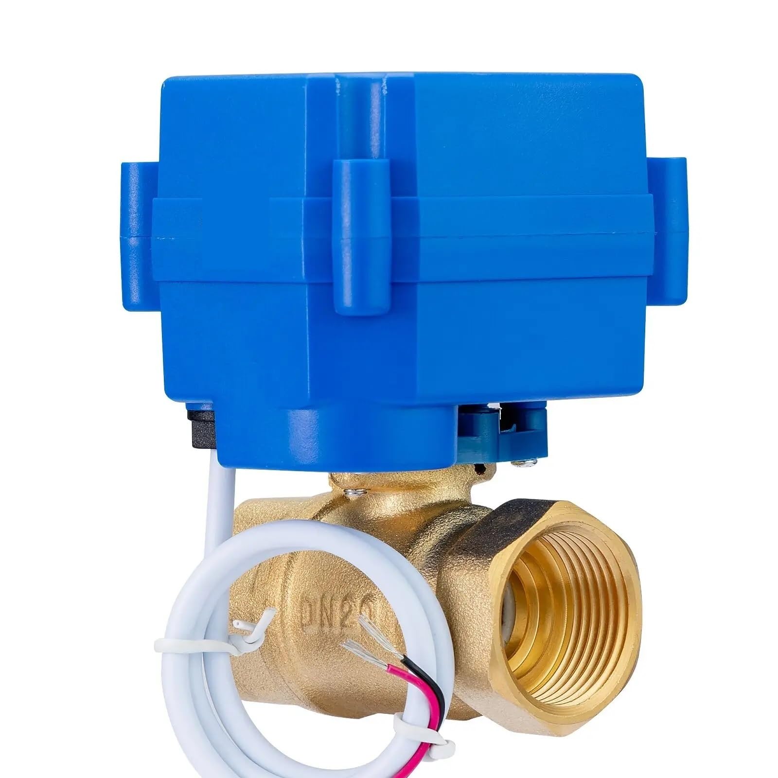 Vanne à bille électrique 1/2 laiton motorisée DC 12V DN15 électrovanne eau CR01