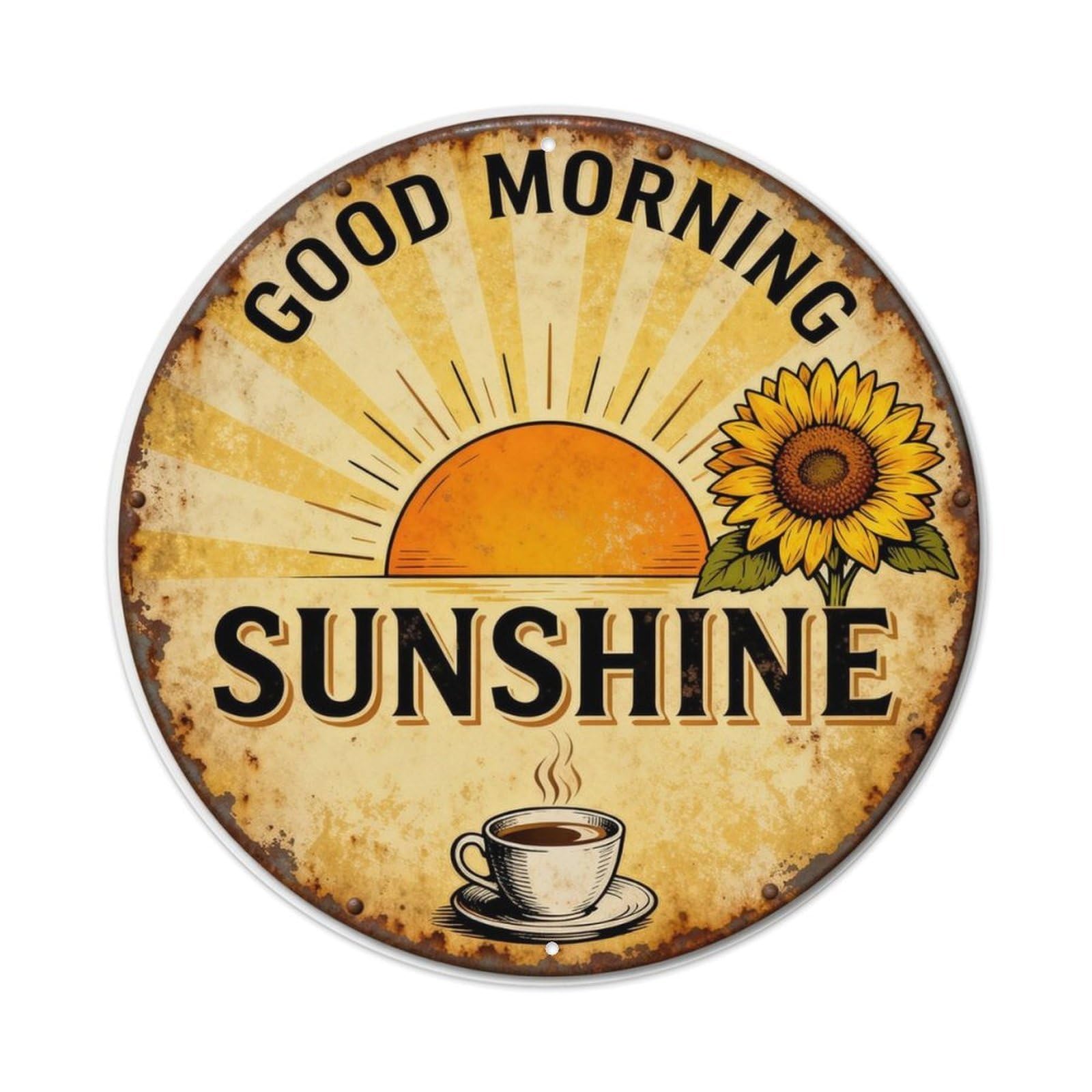 GOOD MORNING SUNSHINE Metal Tin Sign Plaque