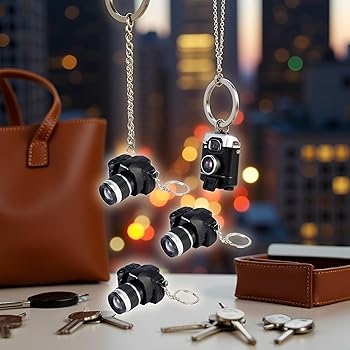 Amazon.co.jp: JJLFresheners サウンド付きカメラキーホルダー 3
