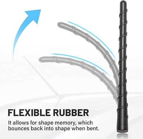 Miniatura 3 de Anina Mástil de antena de 7 pulgadas para Jeep Grand Cherokee 2011-2022, Renegade, Compass, Chrysler 200, Fiat 500 FM AM Radio Aerial 5091100AA