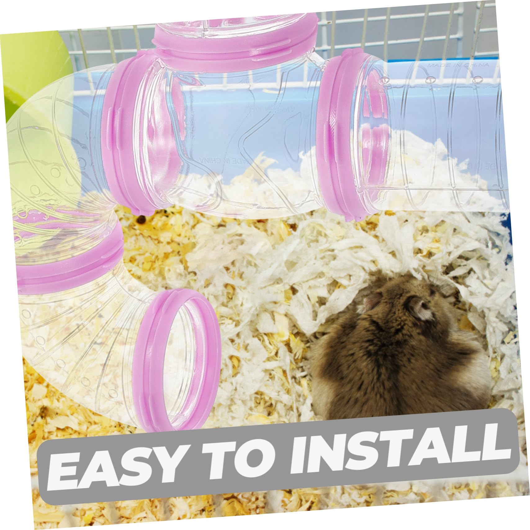 Selbstgemacht Käfigtunnel für Hamsterkäfige, 2 Satz Kunststoff