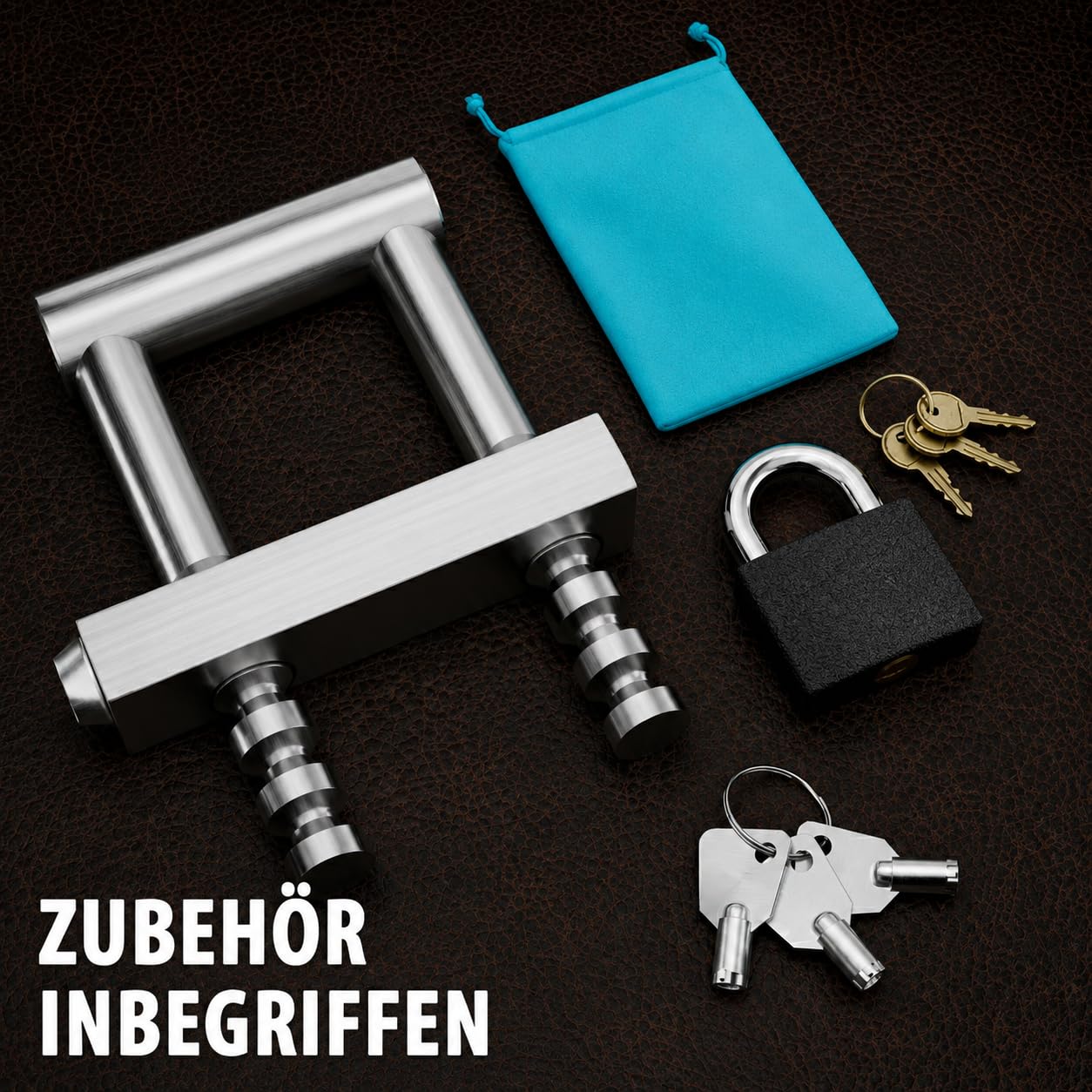 Sicherheitsschloss für den Außenbereich, für Zäune, Scherenverschlüsse, ausziehbare Verschlüsse für Armbrusttüren, großes Vorhängeschloss mit 5 Positionen.