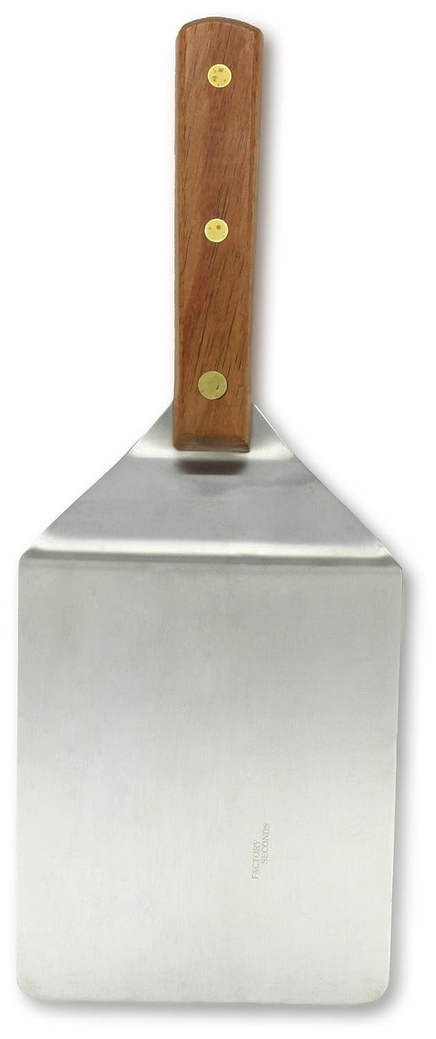 Dexter Russell 85869 Traditional 16291 Hamburger Turner, 6" x 5" Offset Stainless Steel Beveled Blade, Rosewood Handle, Grill Spatula for Flat Top and Griddle, Made in USA