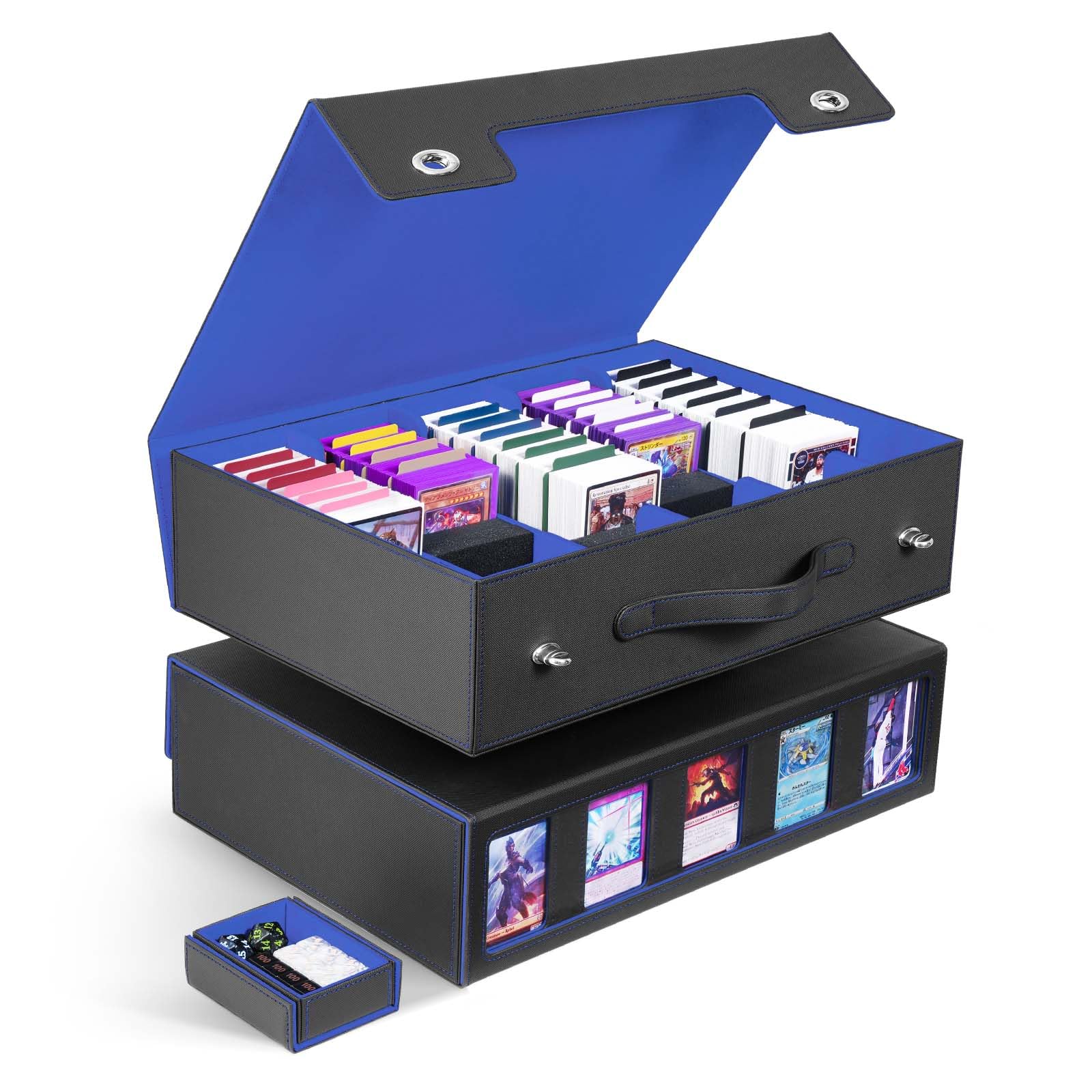 Amazon.com: ZLCA Trading Card Storage Box 5-Row with Handle, MTG