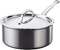 Vista 1 de Hestan - Colección NanoBond - Sartén de titanio de acero inoxidable, compatible con placa de inducción, 3 cuartos de galón