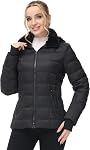 ANOTHER CHOICE Veste Hiver Down pour Femme, Vestes d'hiver chaude pour Femme avec Hood