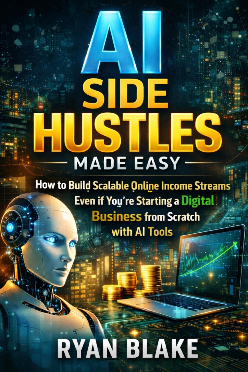 AI Side Hustles Made Easy: How to Build Scalable Online Income Streams Even If You're Starting a Digital Business from Scratch with AI Tools (AI Money Blueprint Series)