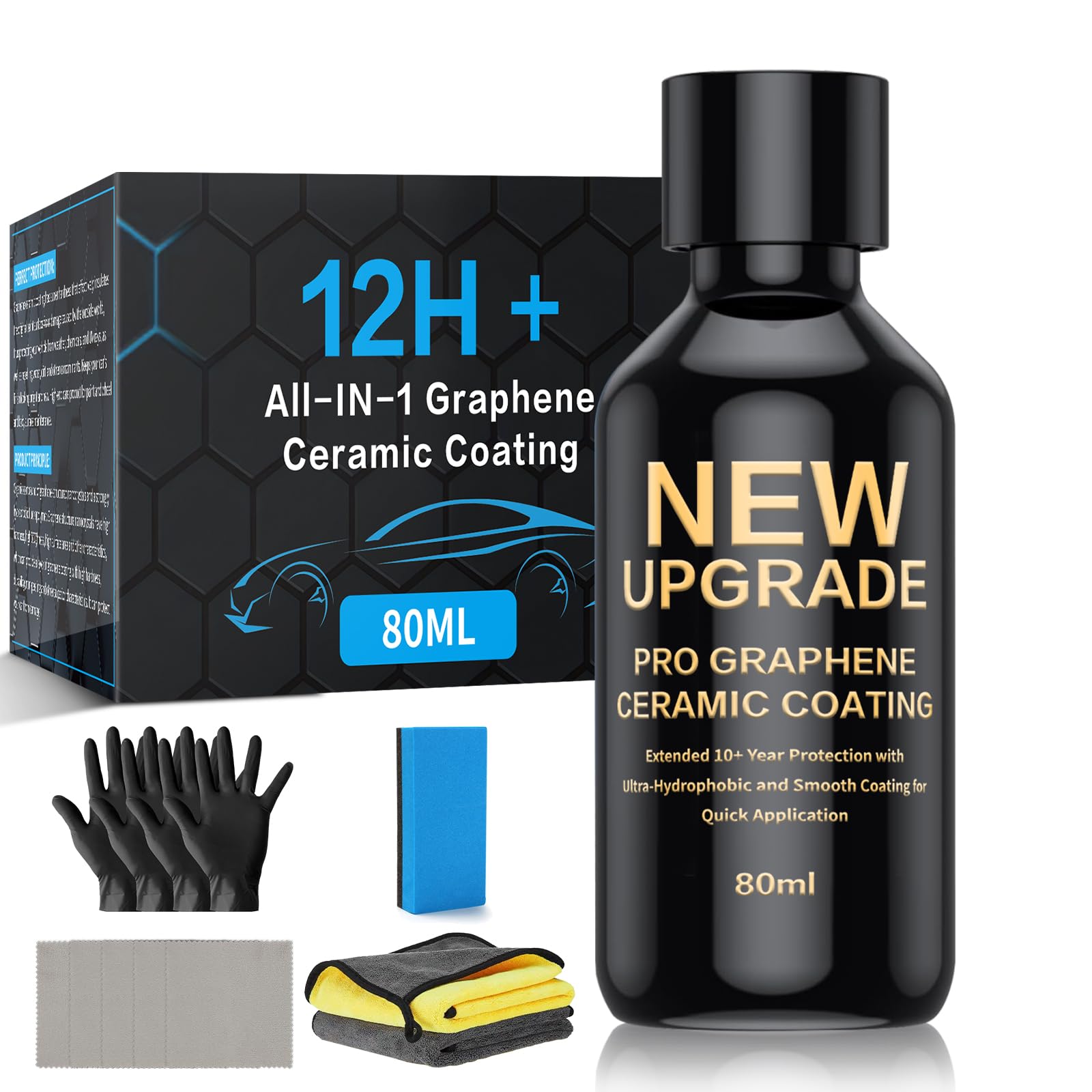 12H Advanced Graphene Ceramic Coating for Cars (80ml)