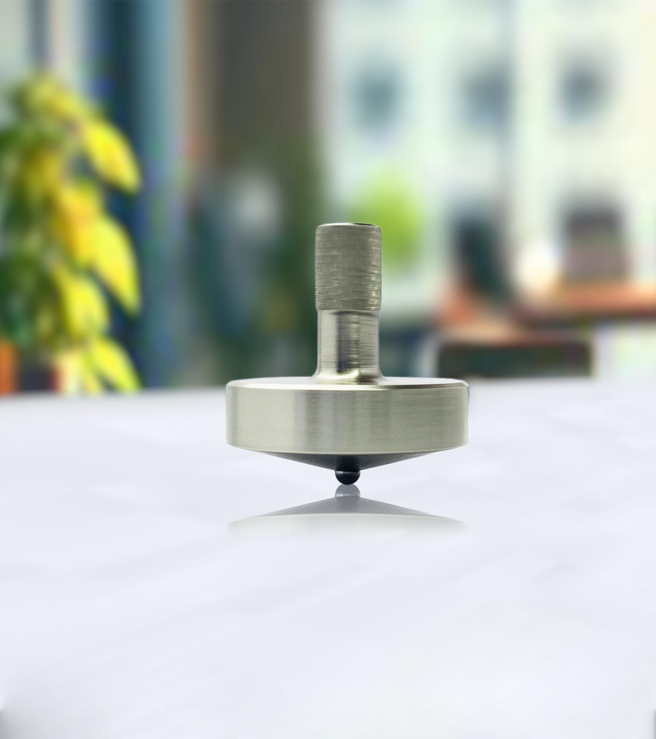 Star Quick LinksStar Quick Links® Premium Electro Plated Mild Steel Wide Tip Model Spinning Top with 3 mm Stainless Steel Ball Tip (6-10 Minutes) High Performance Metal Top Spinner, Precision CNC Machined - MSL-WT